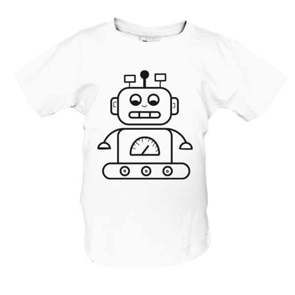 Robot- omalovánka pro kluky a holky